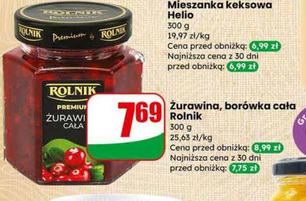 żurawina, borówka cała Rolnik