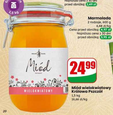 Miód wielokwiatowy KRÓLOWA PSZCZÓŁ