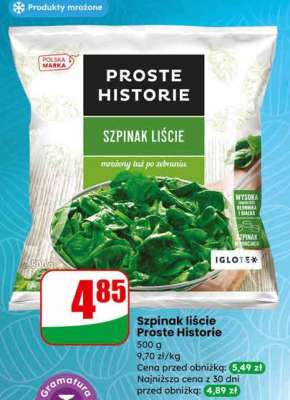 Szpinak liście Proste Historie