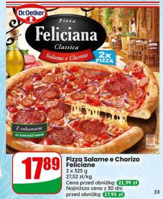 Pizza salame e chorizo Feliciana