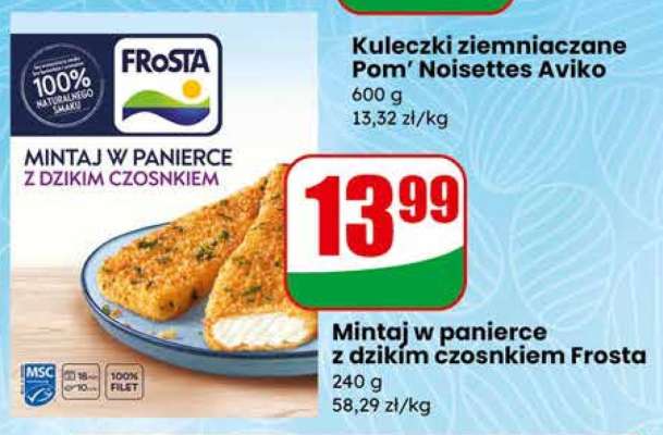 Mintaj w panierce z dzikim czosnkiem Frosta