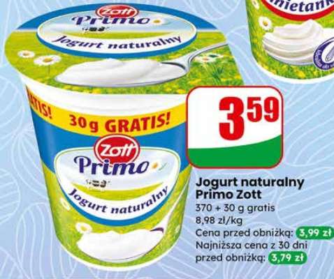 Jogurt naturalny PRIMO ZOTT