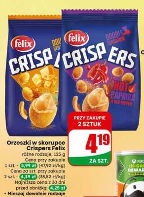 Orzeszki w skorupce Crispers Felix