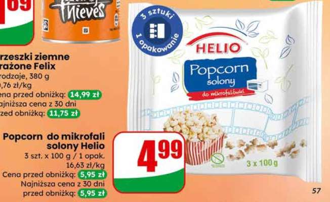 Popcorn do mikrofalí solony Helio