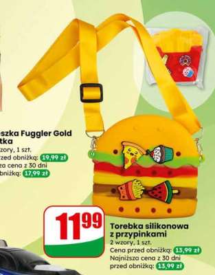 Torebka silikonowa z przypinkami