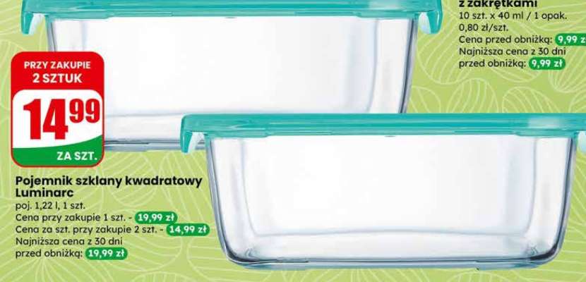 Pojemnik szklany kwadratowy Luminarc