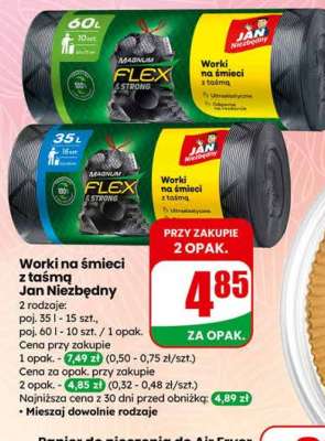Worki na śmieci z taśmą Jan Niezbędny