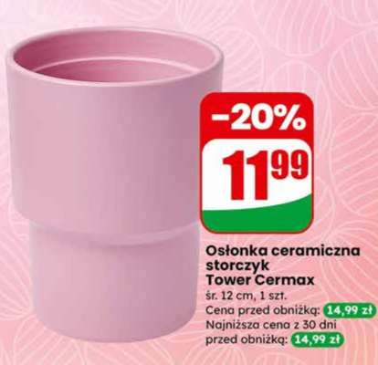 Osłonka ceramiczna storczyk Tower Cermax