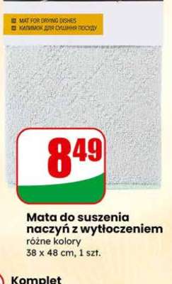 Mata do suszenia naczyń z wytłoczeniem