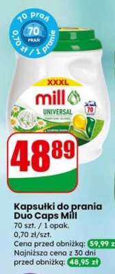 Kapsułki do prania Duo Caps Mill