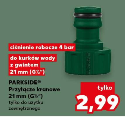 PARKSIDE® Przyłącze kranowe 21 mm (G½”)