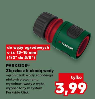 PARKSIDE® Złączka z blokadą wody