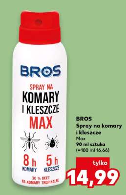 BROS Spray na komary i kleszcze