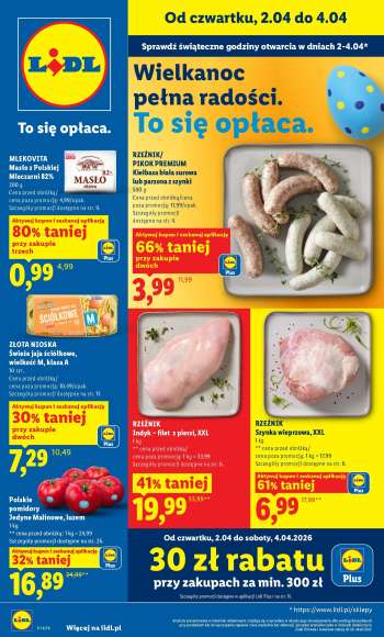 Gazetka Lidl - 2.04.2026 - 4.04.2026.