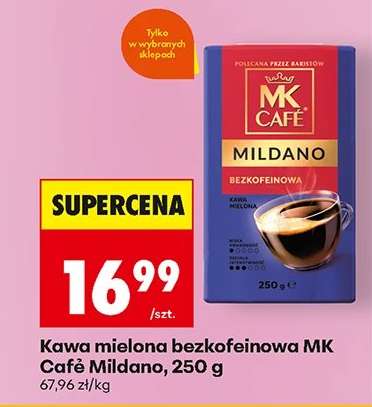 Kawa mielona bezkofeinowa MK Café Mildano, 250 g
