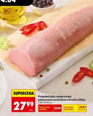 Polędwiczka wieprzowa pakowana próżniowo Kraina Mięs