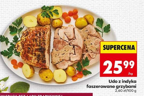 Udo z indyka faszerowane grzybami