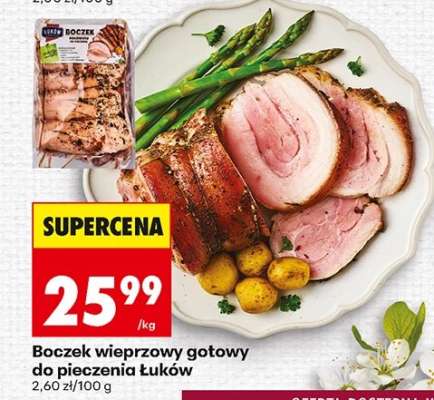 Boczek wieprzowy gotowy do pieczenia łuków