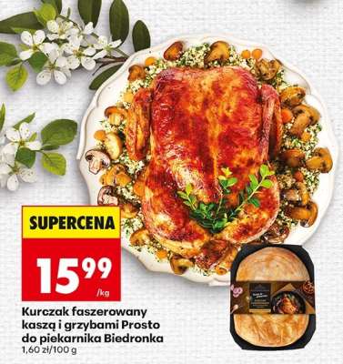 Kurczak faszerowany kaszą i grzybami Prosto do piekarnika Biedronka
