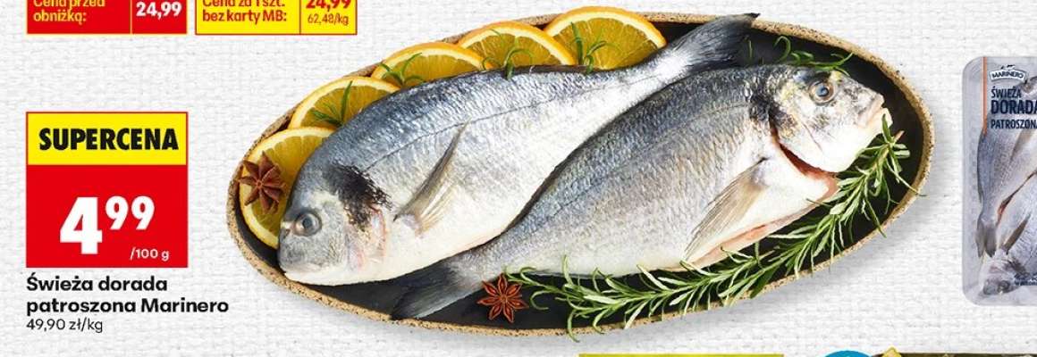 Świeża dorada patroszona Marinero