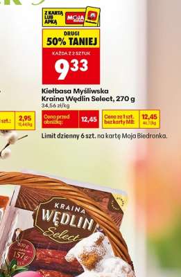 Kiełbasa Myśliwska Kraina Wędlin Select, 270 g