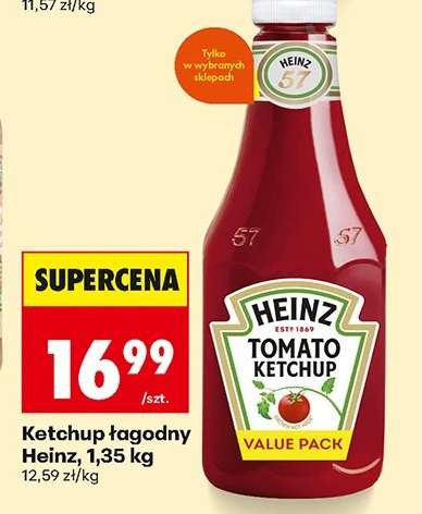 Ketchup łagodny Heinz, 1,35 kg