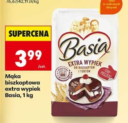 Mąka biszkoptowa extra wypiek Basia, 1 kg