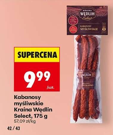 Kabanosy myśliwskie Kraina Wędlin Select, 175 g