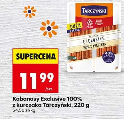 Kabanosy Exclusive 100% z kurczaka Tarczyński, 220 g