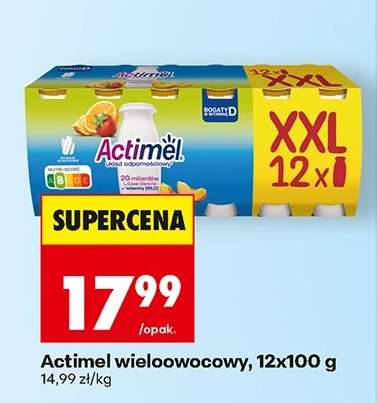 Actimel wieloowocowy 12x100 g