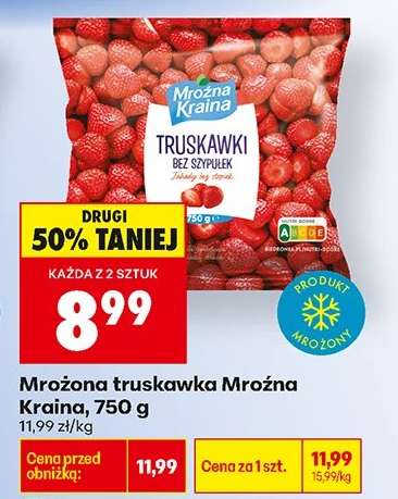 Mrożona truskawka Mrożna Kraina, 750 g
