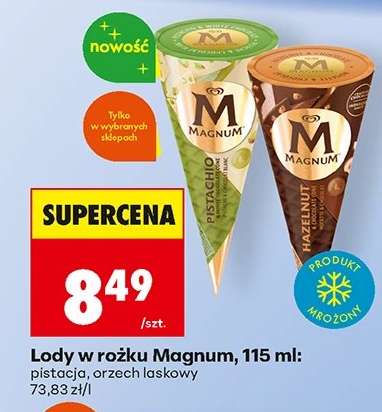 Lody w rożku Magnum, 115 ml