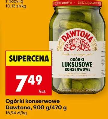 Ogórki konserwowe Dawtona 900 g 470 g
