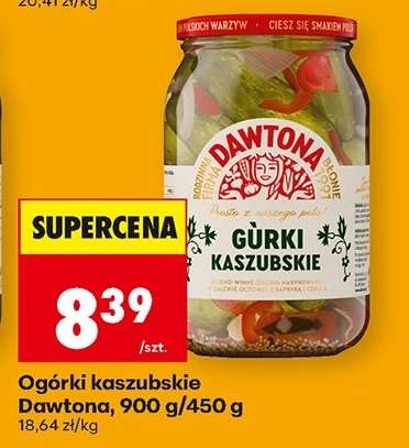 Ogórki kaszubskie Dawtona, 900 g/450 g