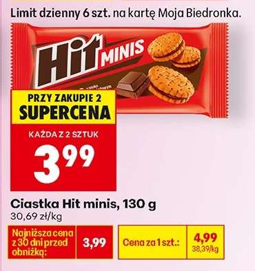 Ciastka Hit minis, 130 g