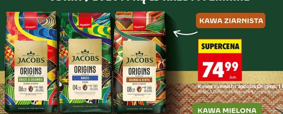Kawa ziarnista Jacobs Origins