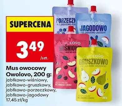 Mus owocowy Owolovo, 200 g