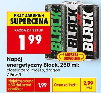 Napój energetyczny Black, 250 ml