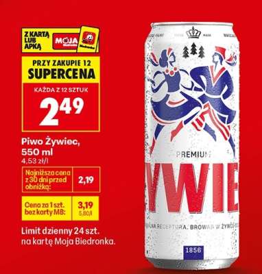 Piwo Żywiec, 550 ml