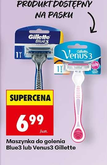 Maszynka do golenia Blue3 lub Venus3 Gillette