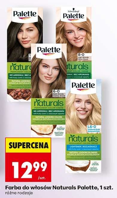 Farba do włosów Naturals Palette, 1 szt.