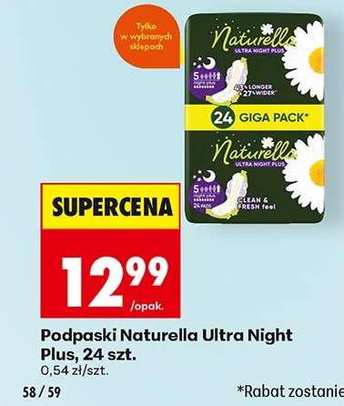 Podpaski Naturella Ultra Night Plus, 24 szt.