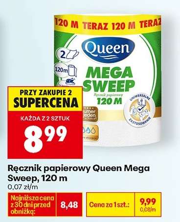 Ręcznik papierowy Queen Mega Sweep, 120 m