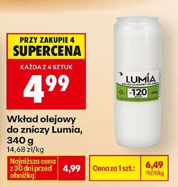 Wkład olejowy do zniczy Lumia , 340 g