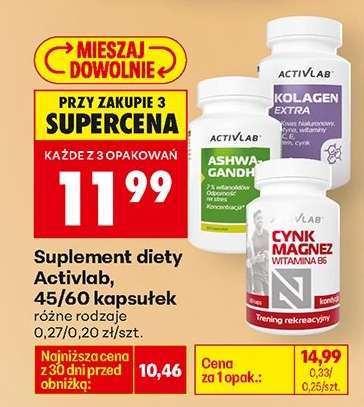 Suplement diety Activlab, 45/60 kapsułek