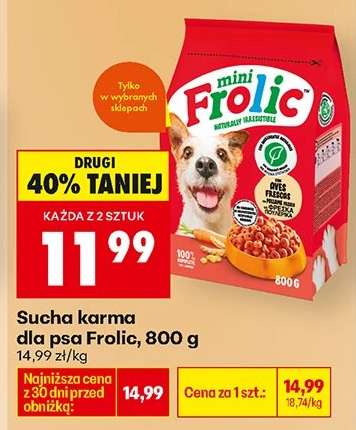 Sucha karma dla psa Frolic, 800 g