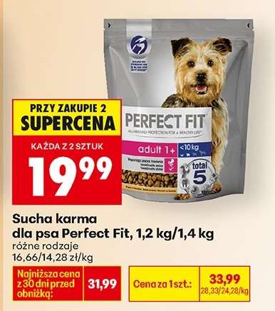 Sucha karma dla psa Perfect Fit 1,2 kg 1,4 / kg