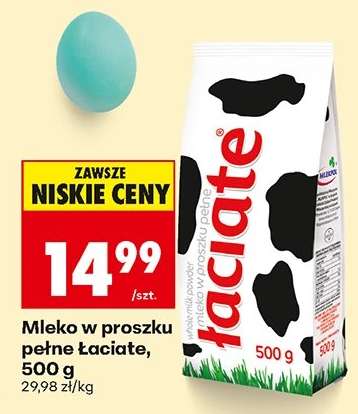Mleko w proszku pełne łaciate, 500 g