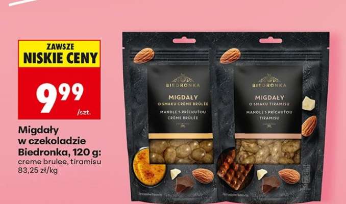 Migdały w czekoladzie Biedronka, 120 g