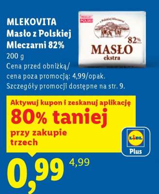 MLEKOVITA Masło z polskiej mleczarni 82%